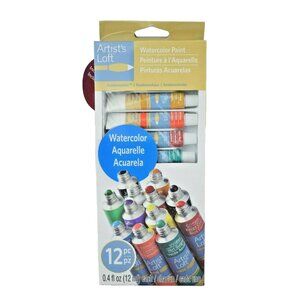 Artist's Loft Fundamentals Watercolor Paint 12 Piece Set (0.4 fl oz/each) New